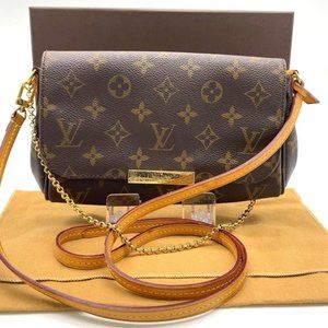 Pre-owned Authentic Louis Vuitton Monogram Favorite PM Shoulder Pouch